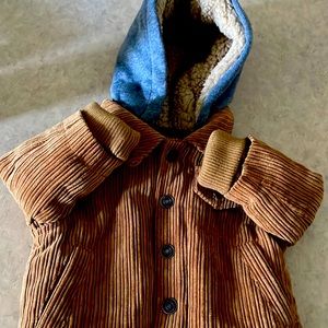 Rust hooded jacket